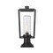 Z-Lite Sheridan 1 Light Outdoor Pier Mounted Fixture, Black And Seedy 594PHMR-533PM-BK - alternate 6